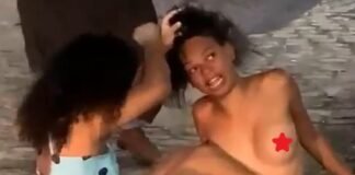 Vídeo: final de festa, briga e p3itinho de fora