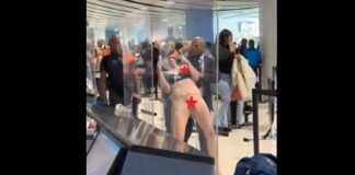 Vídeo: malucona tira a roupa ao passar pelo detector de metais