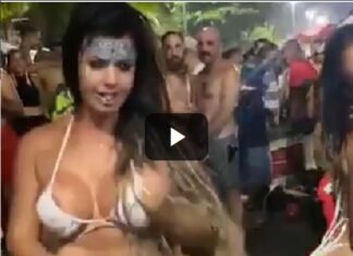 Vídeo: mulherada mostrando a perereca no carnaval
