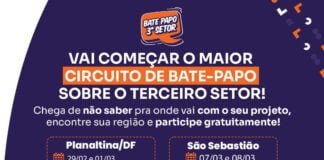 Inscrições gratuitas para o Circuito do Bate Papo 3º Setor em 05 cidades-sedes do DF em fevereiro e março de 2024