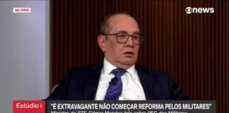 Gilmar Mendes fala em “narcomilícia evangélica” no Rio sem apresentar qualquer prova