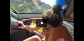 Vídeo: malucona gostosa sai “distribuindo” em engarrafamento