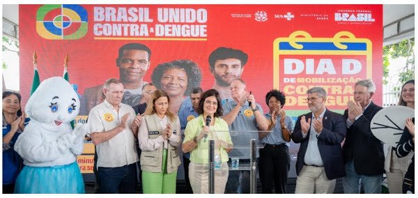 “Se não houver união, não haverá saúde”, declara ministra Nísia no Dia D contra a dengue