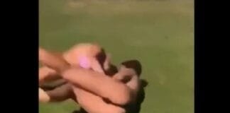 Vídeo: mulherada bringando, p3itinho voando