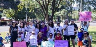 Saúde mental materna foi tema de caminhada no Eixão