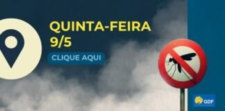 Veja a rota do fumacê nesta quinta-feira (9)