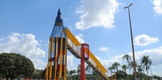 Foguetinho do Parque Ana Lídia será iluminado em apoio ao Maio Laranja