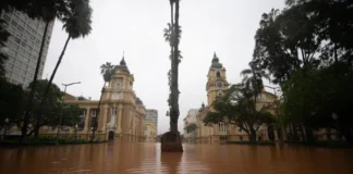 Nível do Guaíba sobe 18 centímetros em 14 horas e se aproxima de recorde histórico