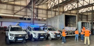 Oito toneladas de doações da Receita do DF seguem para o Rio Grande do Sul