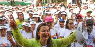 Ação especial no Parque da Cidade conscientiza sobre proteção da pessoa idosa