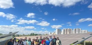 Estudantes visitam usina fotovoltaica no Parque Ecológico de Águas Claras
