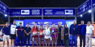 Brasília tem finais emocionantes em um dos principais torneios de beach tennis do mundo