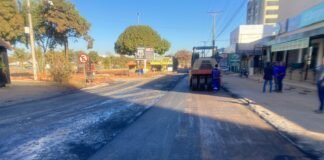 Superquadra Park Sul recebe mais de 200 toneladas de asfalto