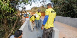 Ponte sobre o Córrego do Pulador, em Brazlândia, vai beneficiar 3 mil moradores da região rural