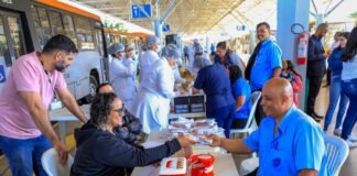 Vacinação na Rodoviária do P Sul atende trabalhadores e passageiros
