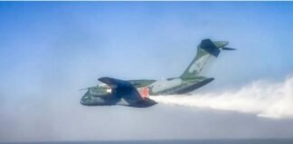Força Aérea Brasileira lança um milhão de litros de água na região do Pantanal