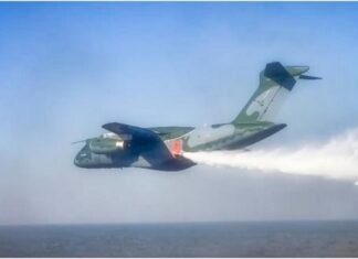Força Aérea Brasileira lança um milhão de litros de água na região do Pantanal