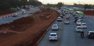 Faixa reversa na Epig, sentido Eixo Monumental, entra em funcionamento neste sábado (17)