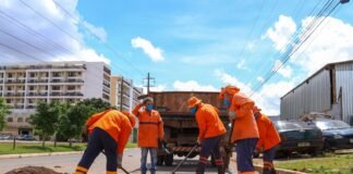 Taguatinga Norte recebe recuperação asfáltica