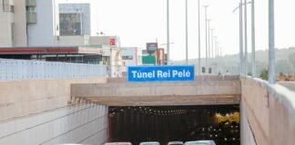 Túnel Rei Pelé ficará fechado nas madrugadas para melhorias nos sistemas de automação