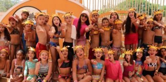 Encerramento da campanha Vem Brincar Comigo no Na Praia leva 461 crianças para dia de lazer