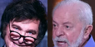 Em post no X, Milei chama Lula de ditador
