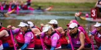 Festival de canoagem para mulheres sobreviventes do câncer de mama chega a Brasília