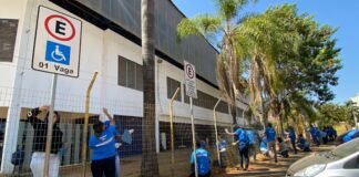 RenovaDF reforma grades no Ginásio do Cruzeiro