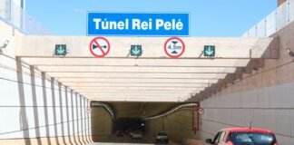 Túnel Rei Pelé será fechado nas madrugadas de terça e de quarta para ajustes no sistema de câmeras
