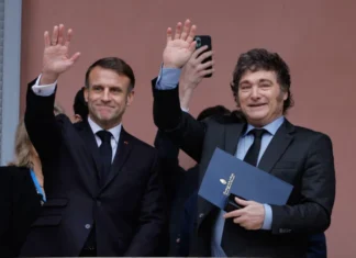 Macron diz a Milei que França rejeitarpa acordo UE-Mercosul