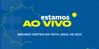 Acompanhe o sorteio do Nota Legal; prêmios somam R$ 3 milhões
