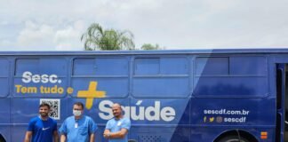 Ônibus do Sesc promove atendimentos em ação do Novembro Azul no Hospital Regional de Santa Maria