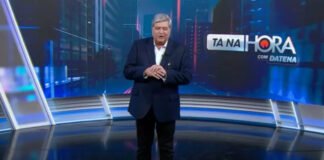 Datena leva “cadeirada” da Record em estreia no SBT, mas cumpre missão nº 1