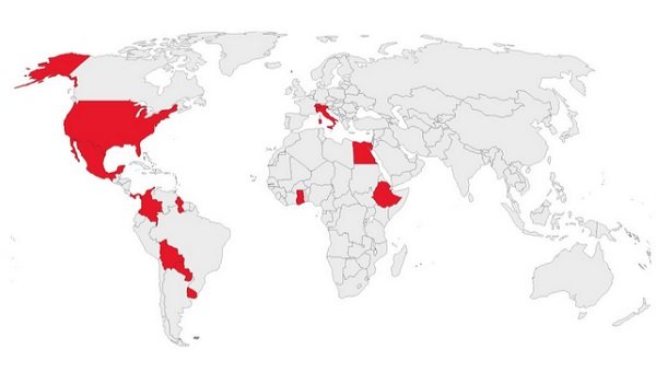 MAPA VIAGENS LULA