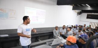 Projeto discute combate à violência doméstica com 100 trabalhadores da construção civil no Noroeste
