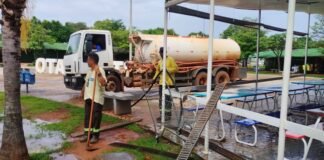 Força-tarefa reforça limpeza para as comemorações de fim de ano no Plano Piloto