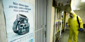Rodoviária do Plano Piloto recebe ação de combate à dengue com borrifação de veneno e distribuição de materiais educativos