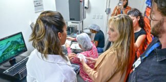Celina Leão visita centro logístico e conhece projeto de verticalização do IgesDF
