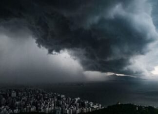 Alerta vermelho: Inmet prevê grandes volumes de chuva.