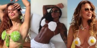 De Anitta a Luciana Gimenez: biquíni de crochê é o queridinho para o verão