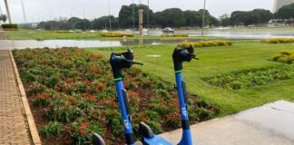Patinetes elétricos chegam ao DF para período de testes