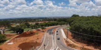 Nova rotatória entre Octogonal e Sudoeste tem todas as alças liberadas