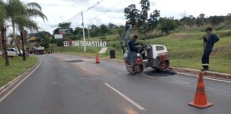 Trabalho conjunto do GDF assegura manutenção asfáltica durante o período chuvoso