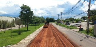 Via do Lago Norte passa por reforma em trecho de 1,5 quilômetro de extensão