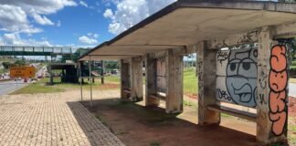 Parada de ônibus ficará interditada para obras na marginal da EPTG