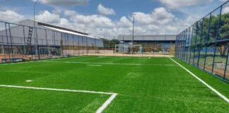 Complexo Esportivo do Cruzeiro tem obras em dois campos sintéticos