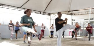 Idosos do Setor O ganham qualidade vida com a prática do caratê