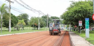 Obra de recapeamento de asfalto no Lago Norte chega à etapa final