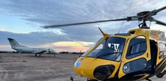 Coração vindo de Rio Verde chega ao ICTDF pelo helicóptero do Detran-DF