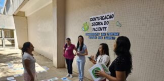 Colaboradores do HRSM participam de campanha de Identificação Segura do Paciente